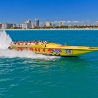 Miami Cigerrete Boat Ride Miami: Jet Boat Ride + Hop-on Hop-off Bus Tour