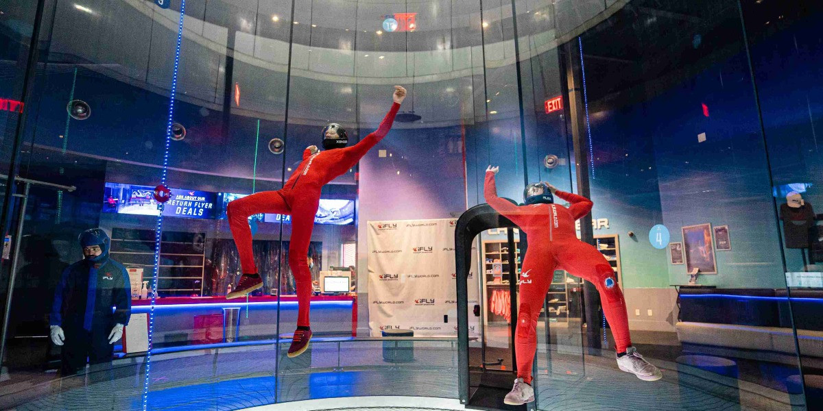 Indoor skydiving at iFLY