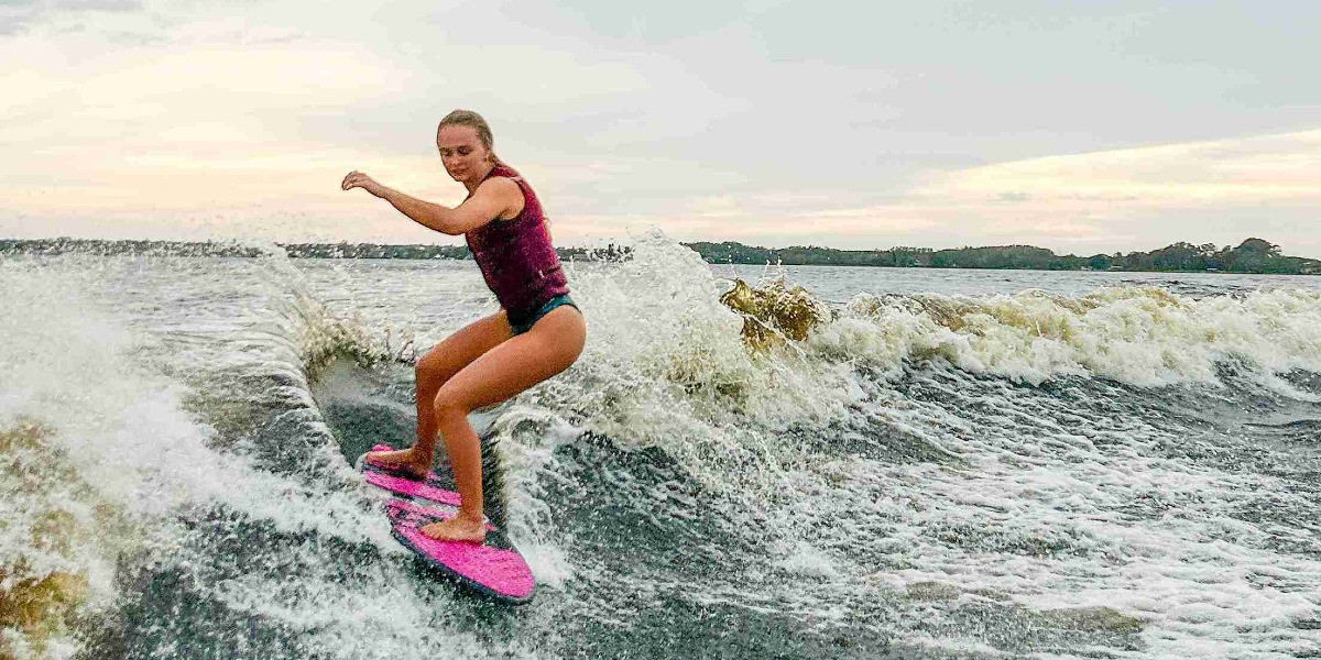 Wake surfing lessons for the bold