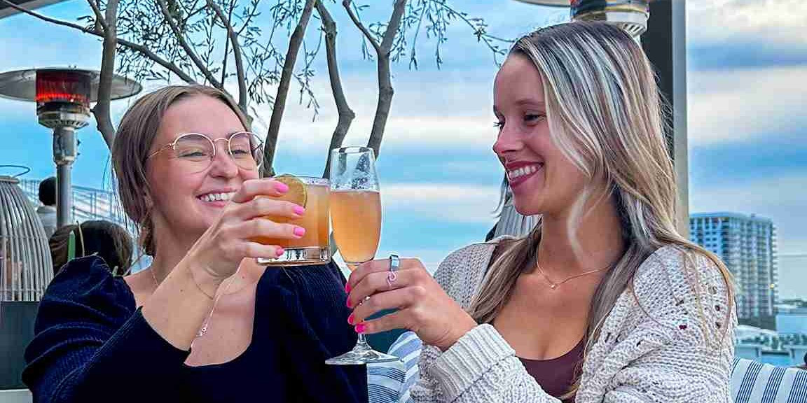 Rooftop cocktails