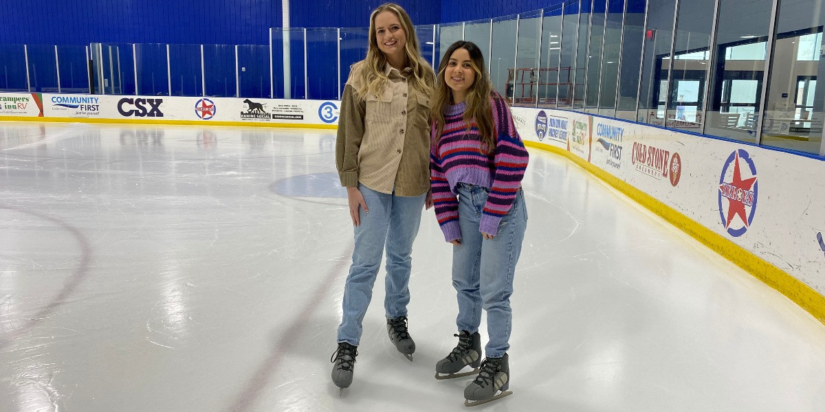 Ice skating