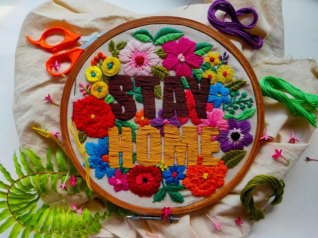 Embroidery Classes Near Me – Intermediate Embroidery Workshop at Happy Medium Books Cafe, Jacksonville