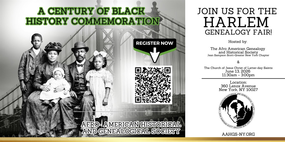 Harlem Genealogy Fair 2026