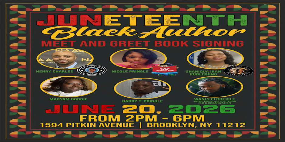 JUNETEENTH Black Author MEET AND GREET BOOK SIGNING
