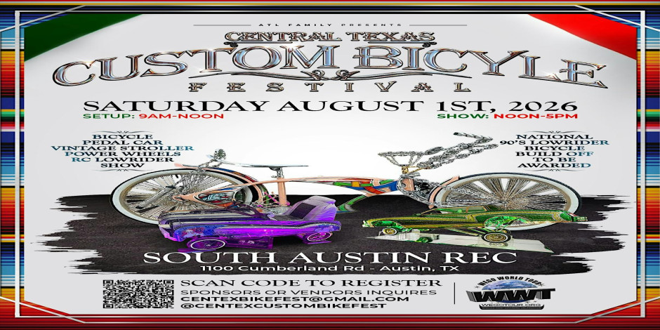Central Texas Custom Bicycle Festival - Aug 1st 2026 - FREE EVENT