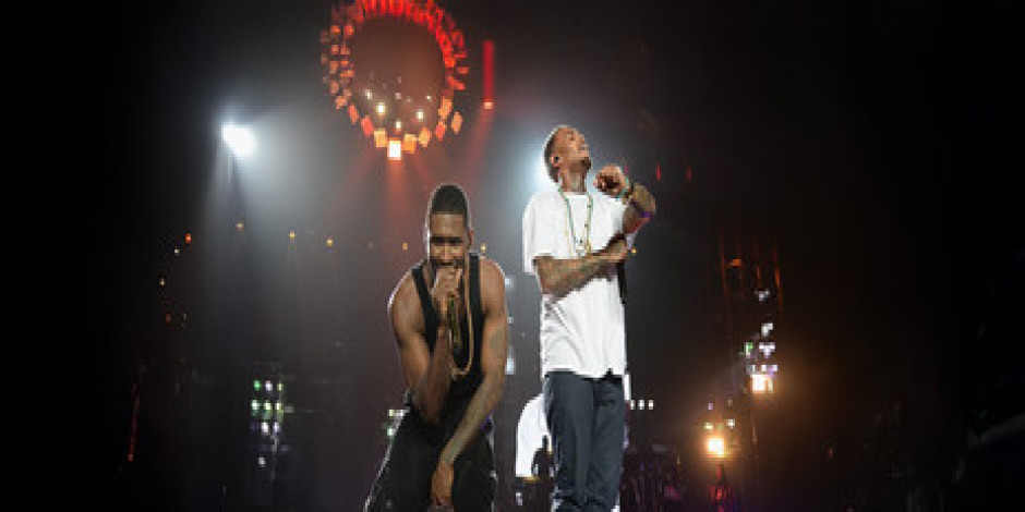 Usher and Chris Brown