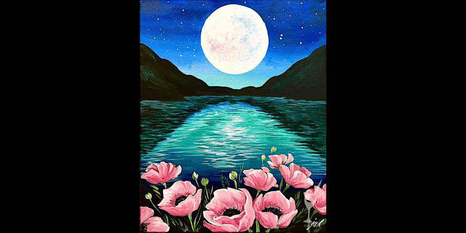 Poppies in the Moonlight - Paint and Sip in San Antonio | Classpop ...