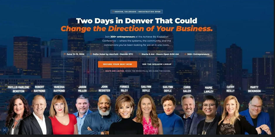 Denver Business Growth & Networking Conference — Achieve Biz Explosion 2026