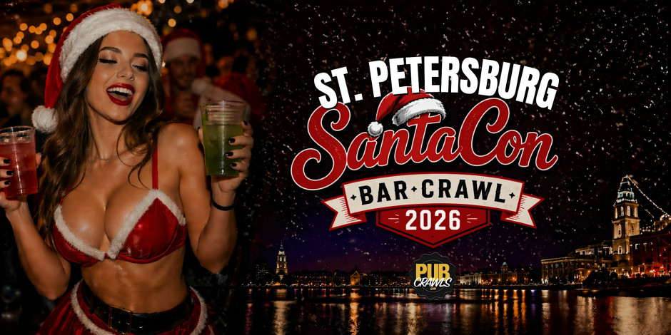 St. Petersburg SantaCon Bar Crawl 2026