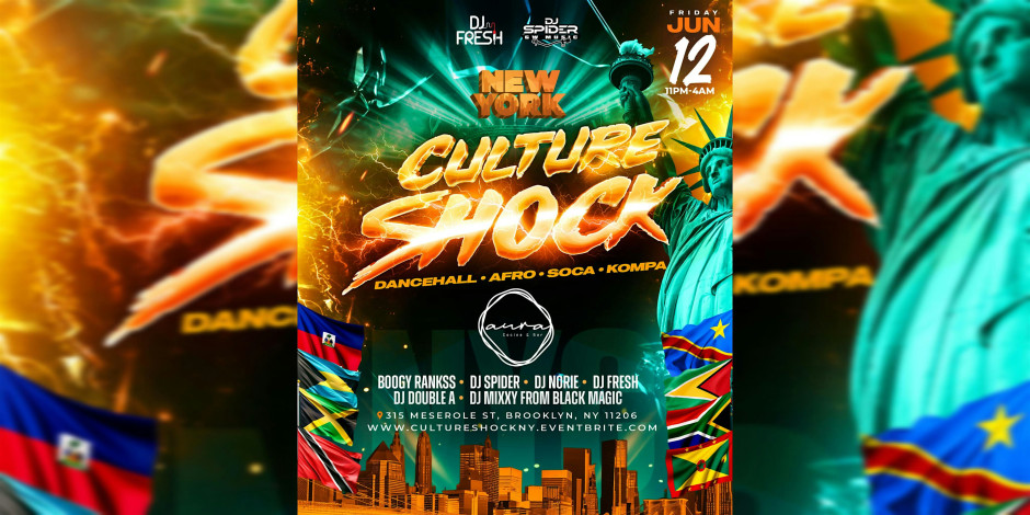Culture Shock NY | Dancehall x Afrobeats x Soca x Kompa