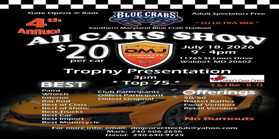 4th Annual All Cars Show - DMJ Corvette Club