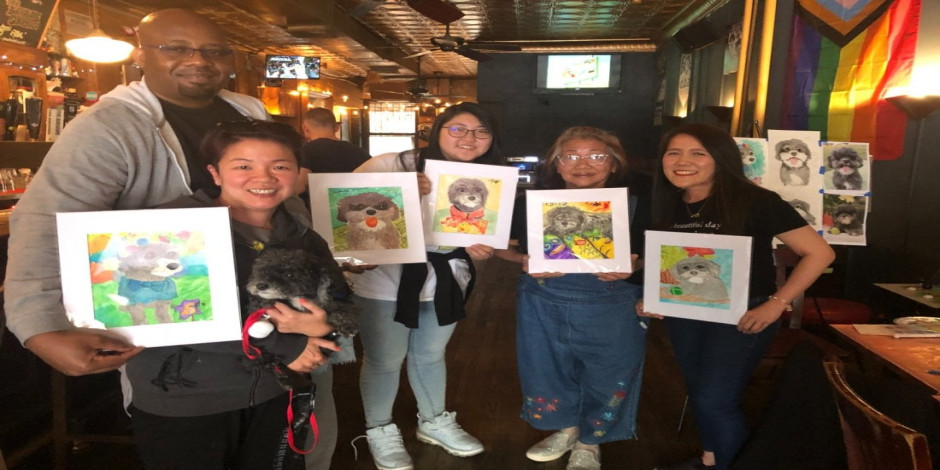 Pups and Pints -Paint Pet Portrait Fun...Dogs Welcome!