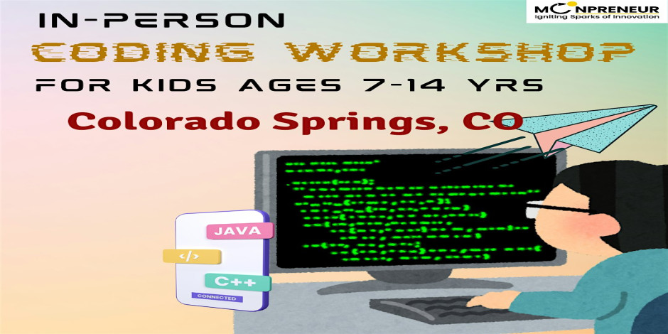 Free In-person Coding Class in Springs, CO For Kids Ages 7-14 Years