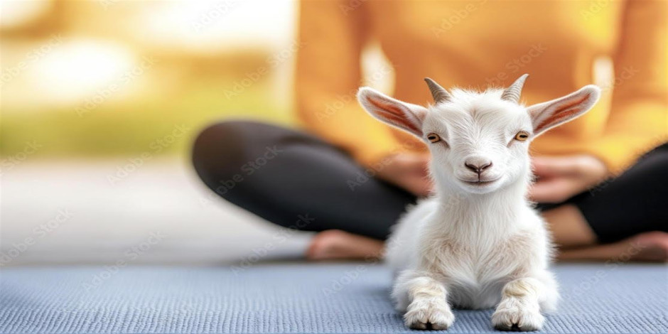 Baby Goat Yoga with Dr. Gold