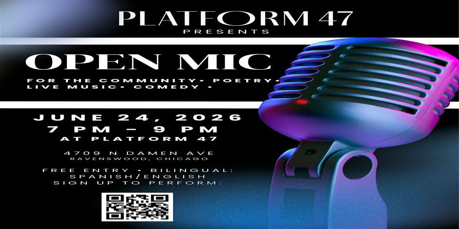 Open Mic for Poetry, Music & Comedy