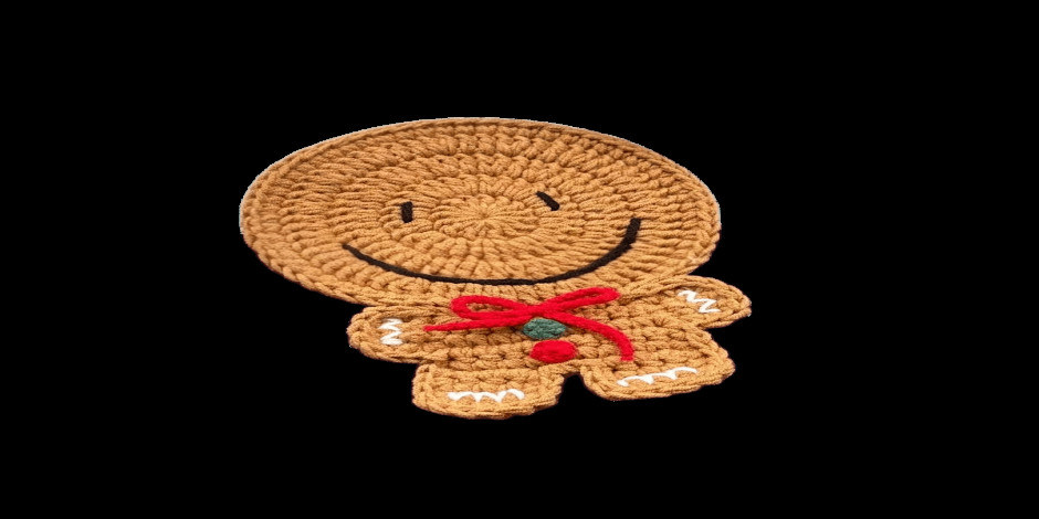 Intermediate Crochet Gingerbread Man Coaster Class