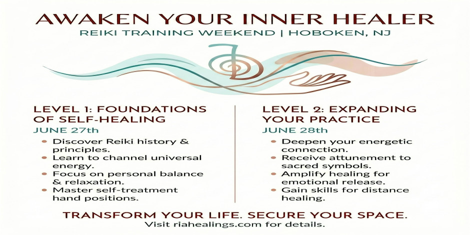 Reiki Training Level 1 in Hoboken