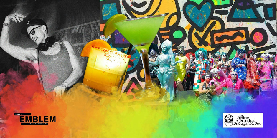 Hotel Emblem Pride Art Walk with the Sisters of Perpetual Indulgence