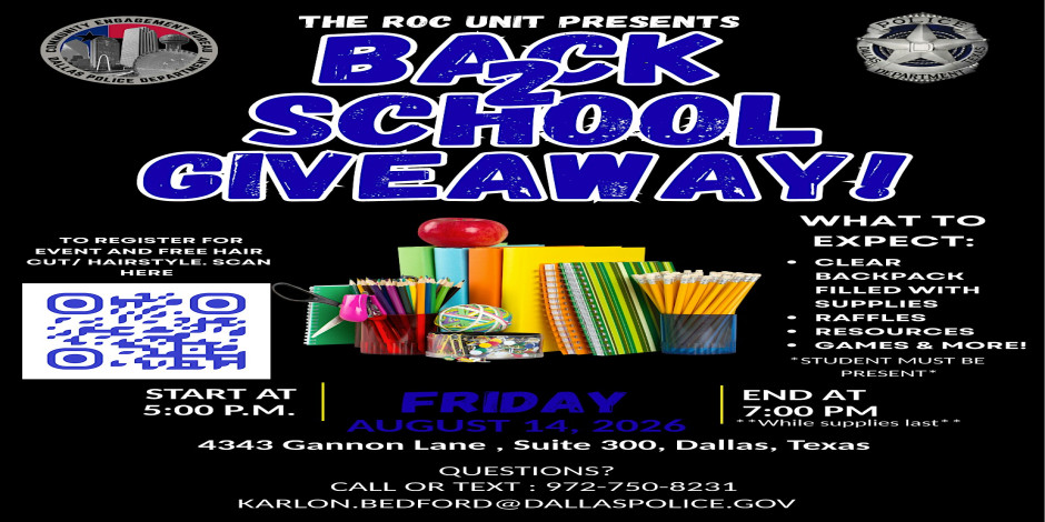 ROC BACK TO SCHOOL GIVEAWAY