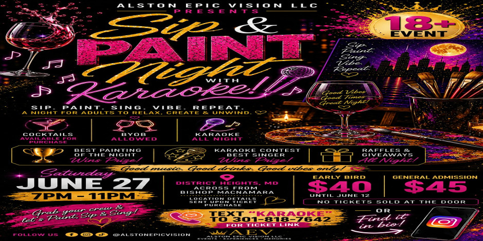 Sip & Paint Night With Karaoke | Adults Night Out