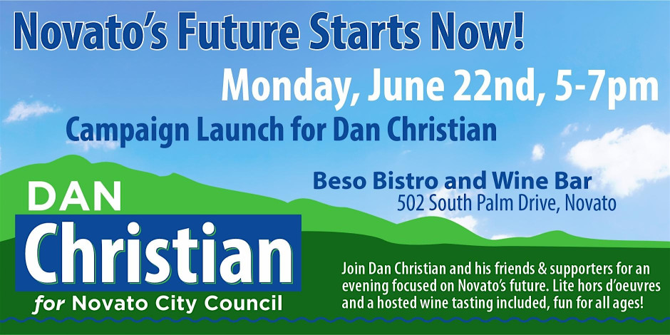 Novato's Future Starts Now! Campaign Launch for Dan Christian