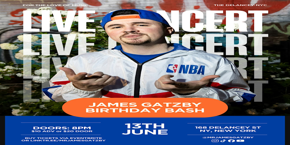 James Gatzby Birthday Bash at The Delancey