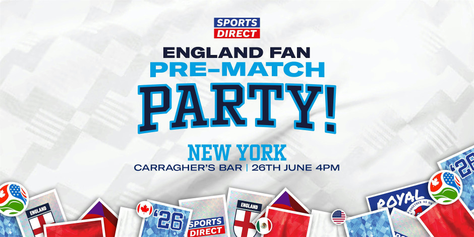 England vs Panama Pre-Party | Official England Band | Free Bucket Hat*
