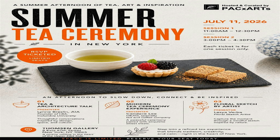 Tea, Dessert & Design: An Intimate Multisensory Art Experience
