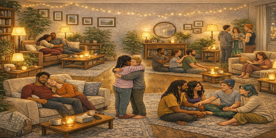Cuddleglow – A platonic space for consensual cozy connection - UNATION