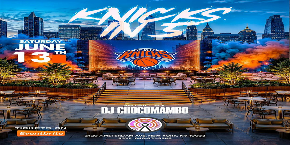 Game 5 NEW YORK Knicks Watch Party Spurs Go Home Live DJ