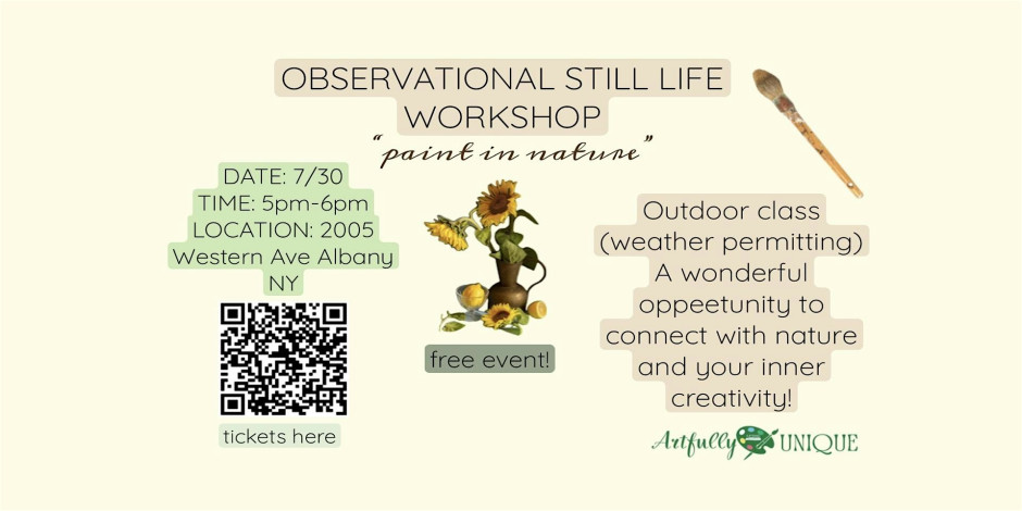 Nature Observational Still Life Workshop