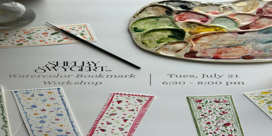 Watercolor Bookmark Workshop