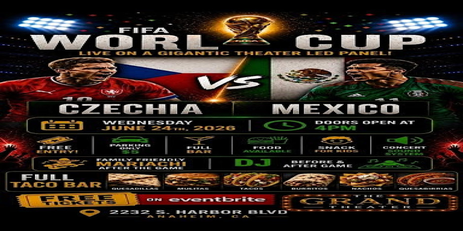 World Cup Watch Party Mexico Ve. Czechia