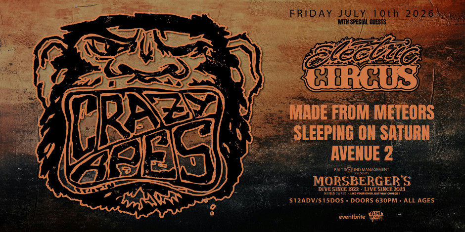 Crazy Apes with Electric Circus, MadeFromMeteors,SleepingOnSaturn,Avenue 2