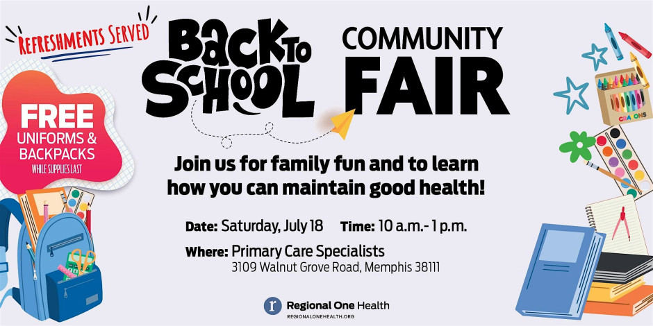 Regional One Health's Back To School Community Fair