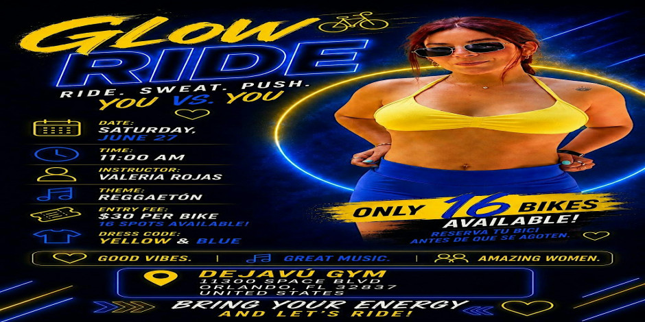 Ride & Glow: Indoor Cycling Experience
