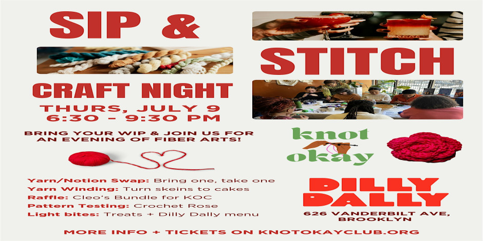 Sip & Stitch at Dilly Dally