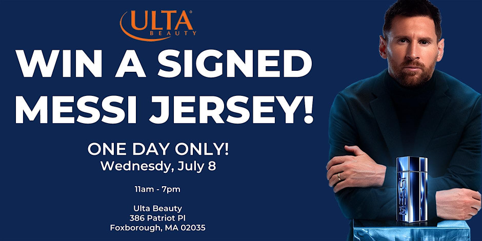 WIN A SIGNED MESSI SOCCER JERSEY - ULTA Messi Elixir Fragrance Event