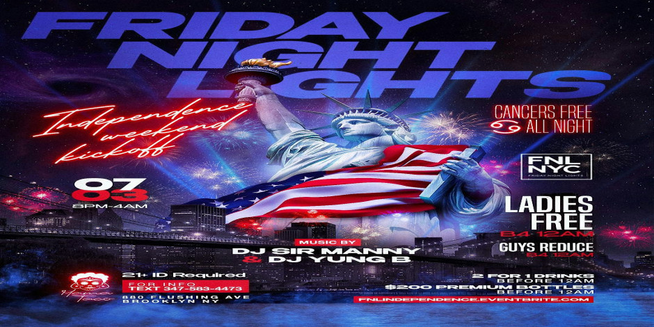 FNL Independence Weekend Kickoff at Mama Taco EVERYONE FREE JULY 3RD