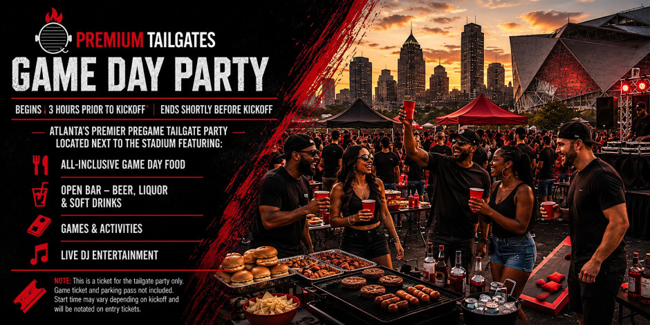 Premium Tailgate Party: Atlanta Falcons vs. Baltimore Ravens