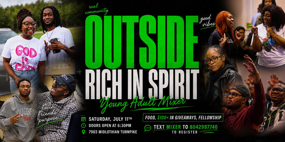 Rich in Spirit Young Adult Mixer