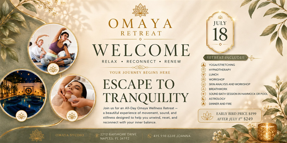 JULY Omaya Wellness Retreat  I Full Day Experience