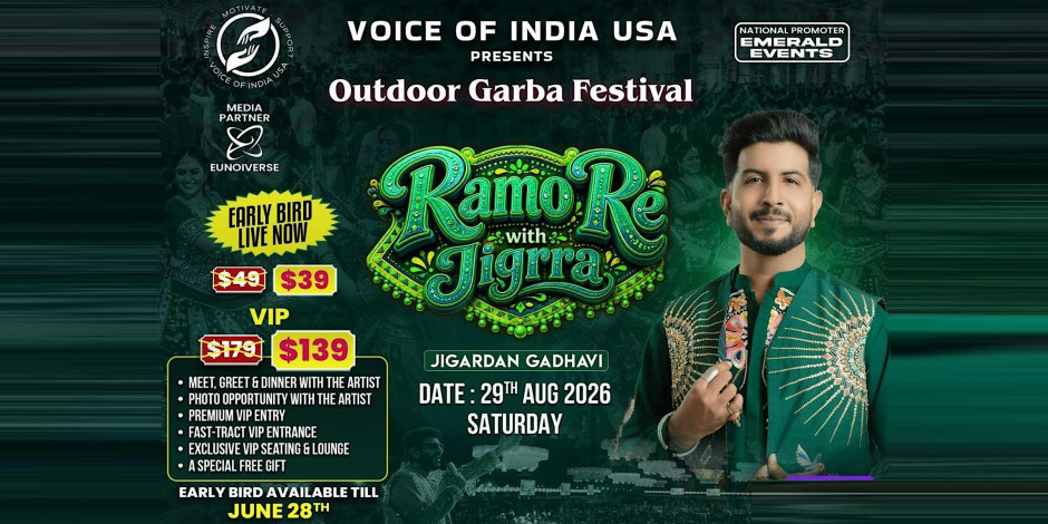 Outdoor Garba Festival with Jigardan Gadhvi!