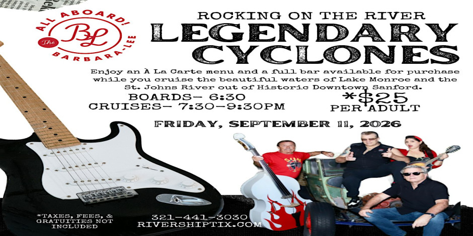 Rocking on the River - Legendary Cyclones Rockabilly Show Aboard the Barbar