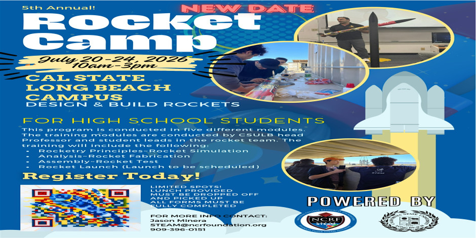 Rocket Camp-Learn, Build, Launch for High School Students - FREE CAMP