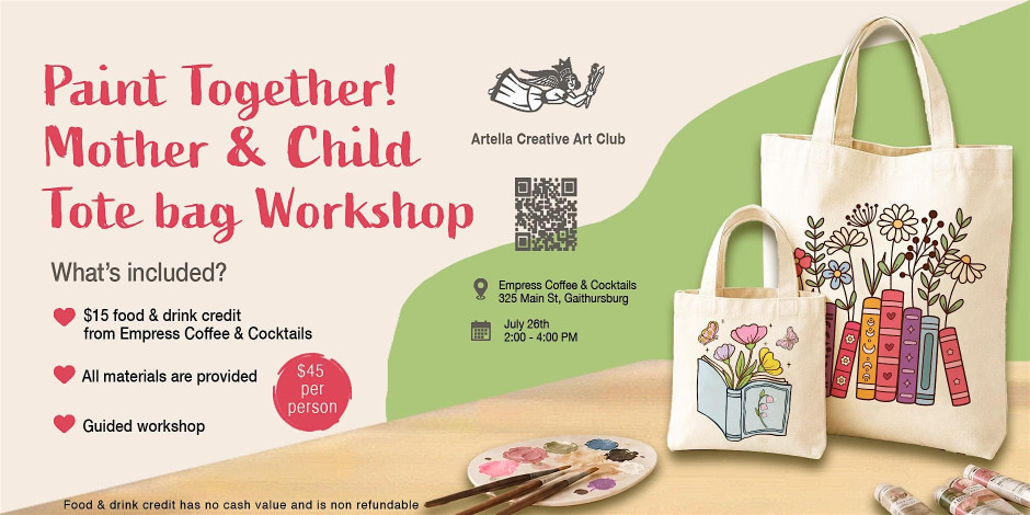 Paint Together! Mother & Child Tote Bag Workshop