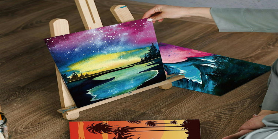 DIY Canvas Landscape Paint & Sip