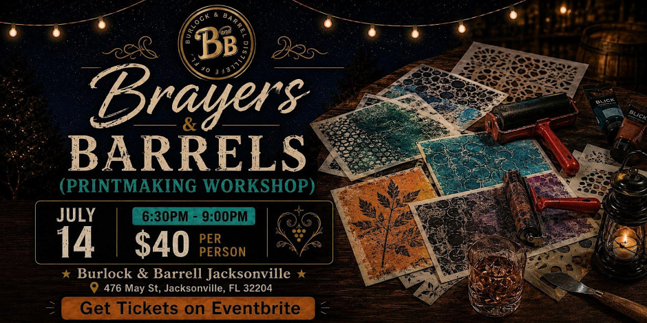 Brayers & Barrels: Brayers & Printmaking — July 14