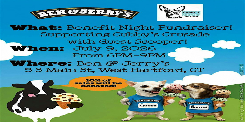 Ben & Jerry’s Benefit Night Fundraiser Supporting Cubby’s Crusade!