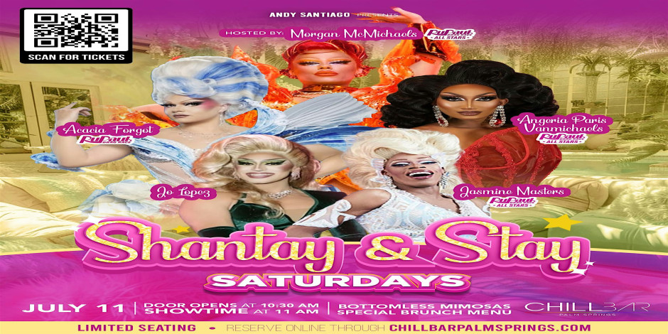 SASHAY & STAY DRAG BRUNCH at CHILL BAR PALM SPRINGS